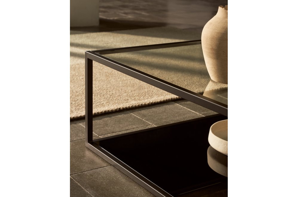 Журнальный столик Greenhill прозрачный / черный