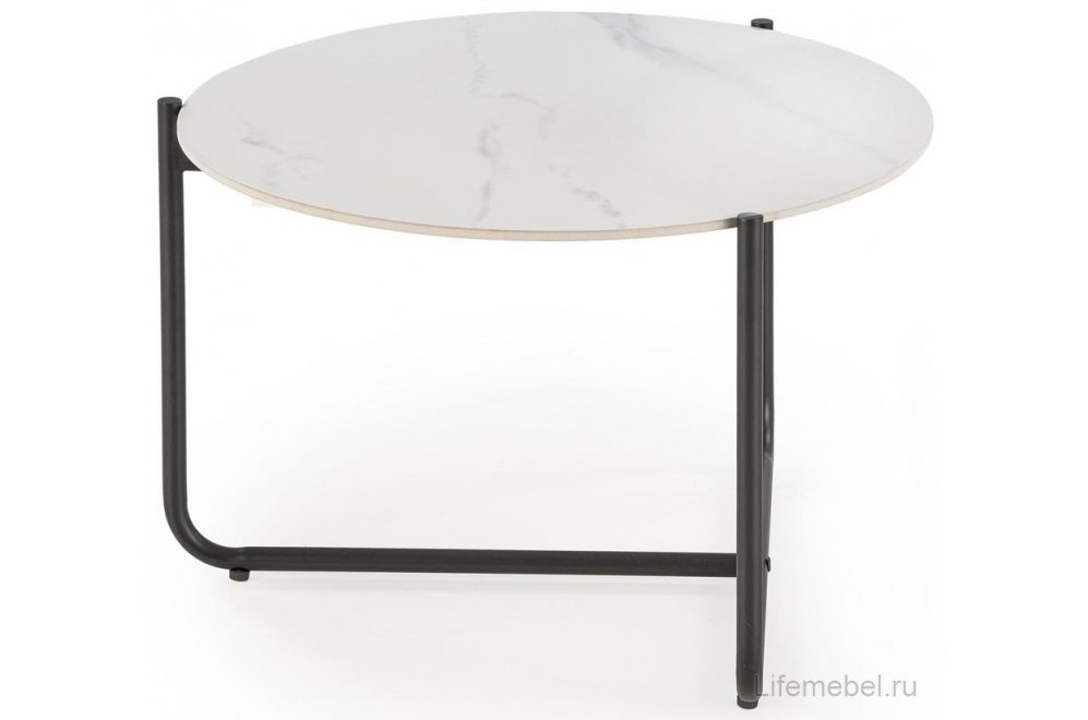 Журнальный столик Acuna белый агломерат