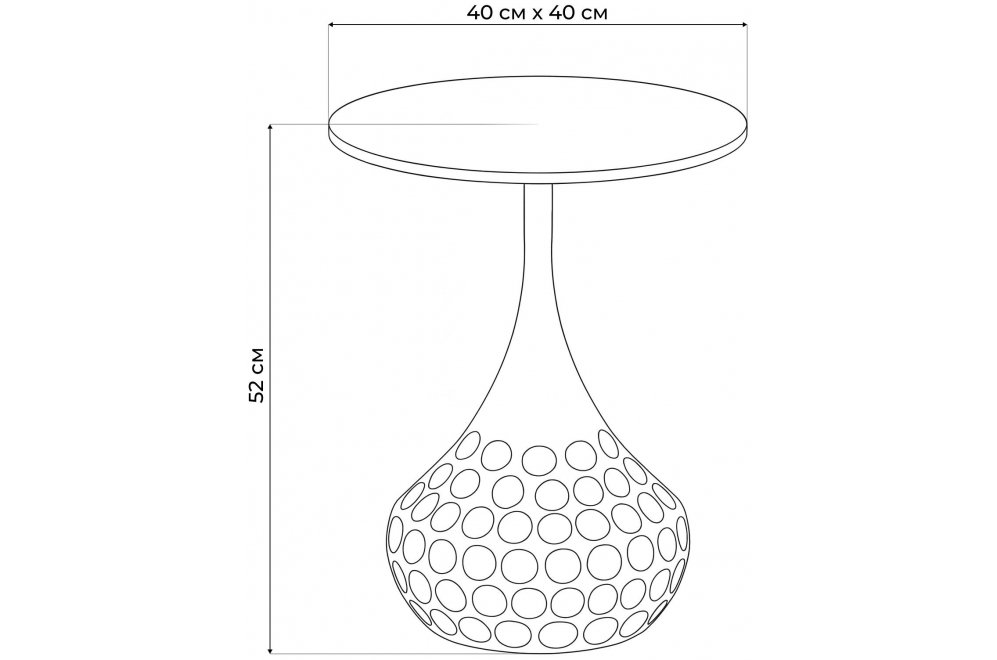 Журнальный столик Verde черный агломерат