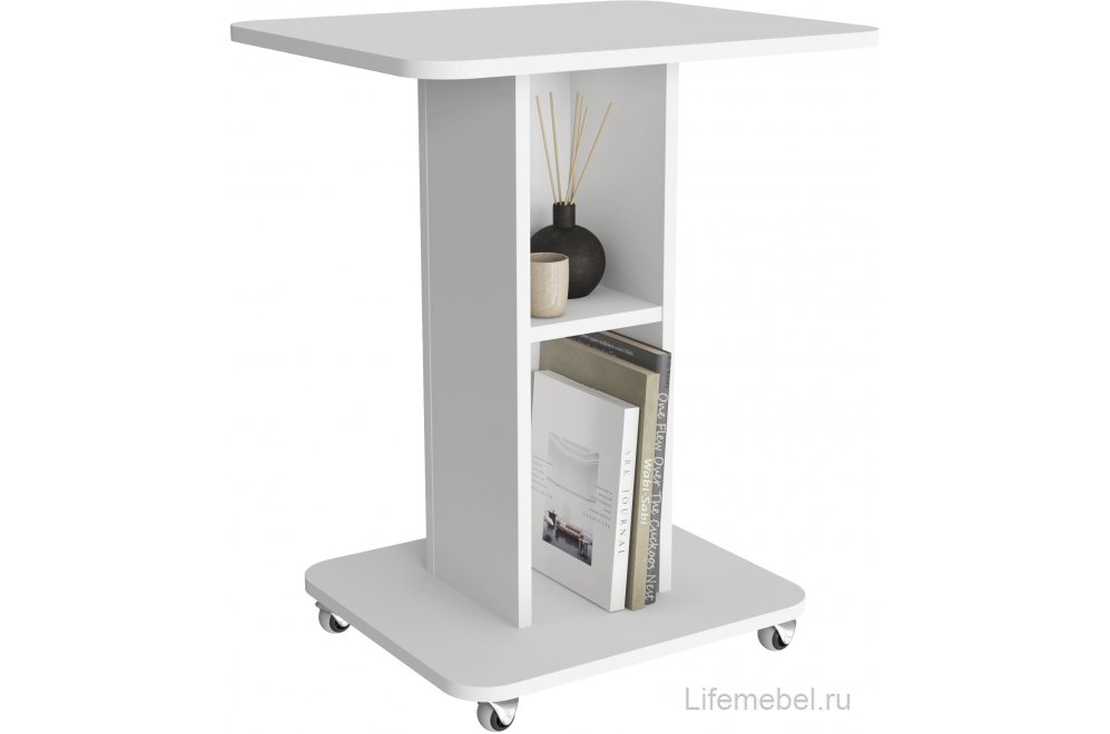 Журнальный столик К-31 белый структурный