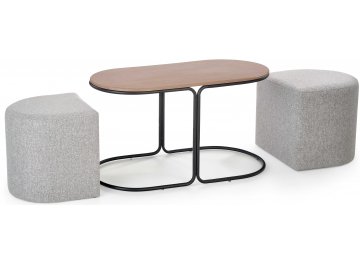 Журнальный столик Pampa с 2 пуфами