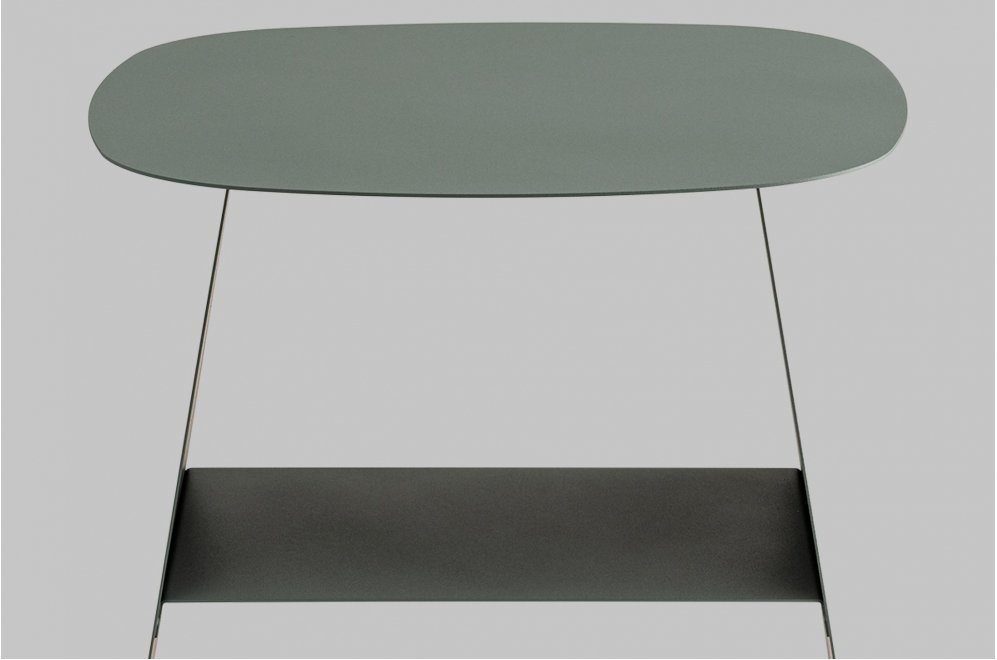 Журнальный столик Ривен металл зеленый