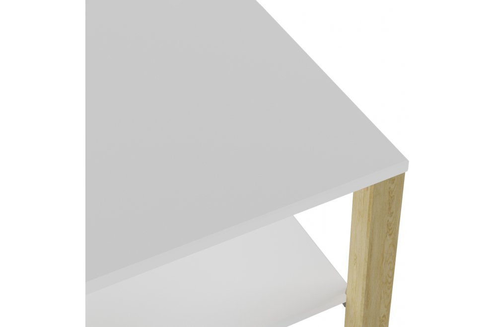 Журнальный столик Матео белый / дуб янтарный