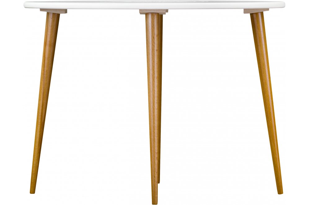 Журнальный столик Мерсенна белый / бук