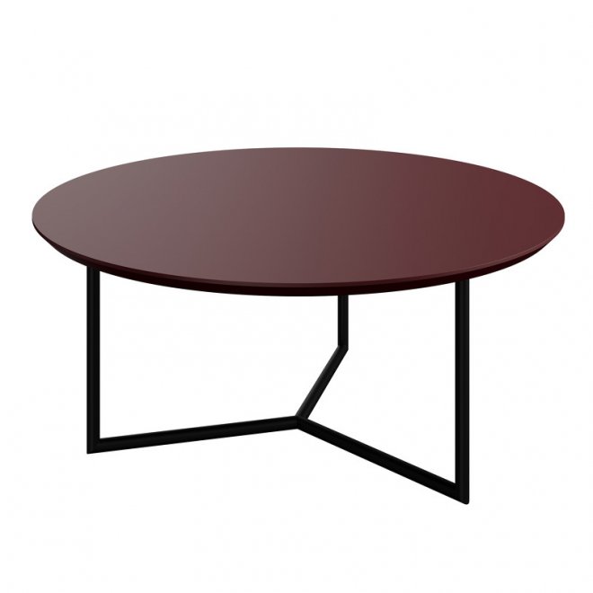 Журнальный столик Miramar тёмно-красный / черный