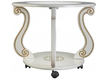 Кофейный столик Овация С слоновая кость / золото