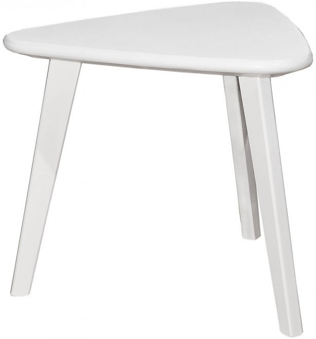 Журнальный столик Ретро треугольный снег