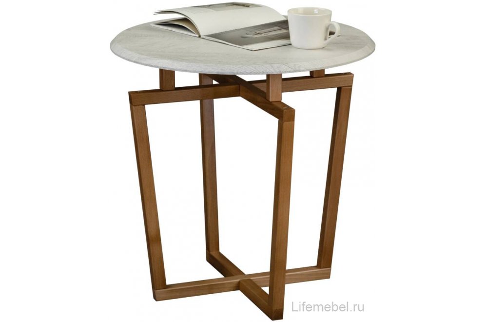 Журнальный столик Рилле 440 дуб дымчатый / бук