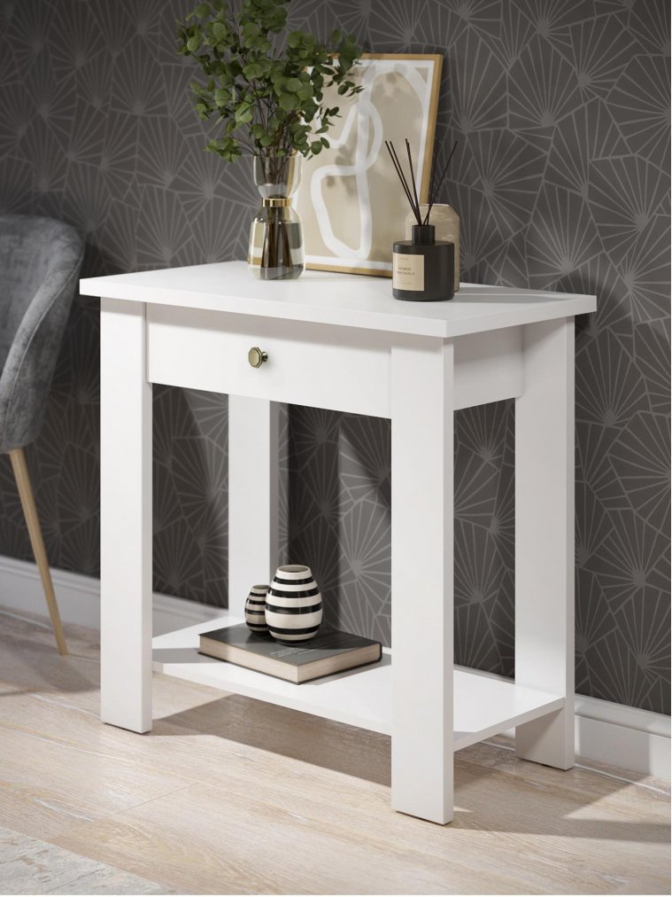 Журнальный столик С-301 белый структурный