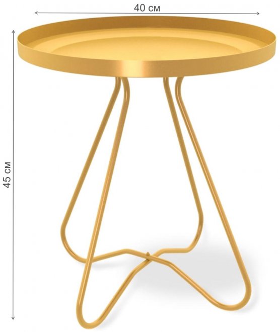 Журнальный столик SHT-CT3 золото