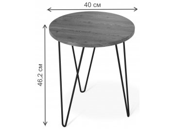Журнальный столик SHT-CT79 светлый орех / черный муар