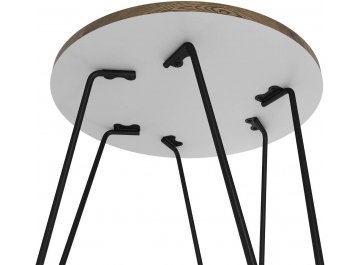 Журнальный столик SHT-CT79 светлый орех / черный муар