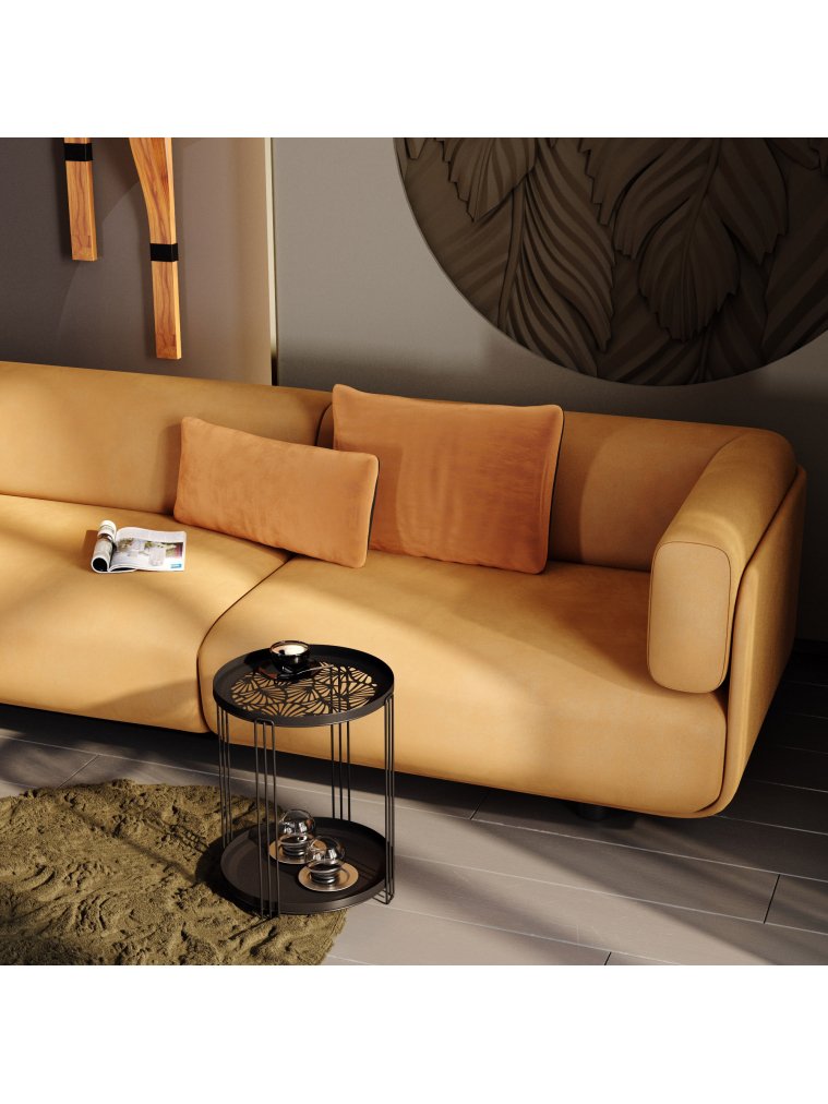 Журнальный столик SHT-CT82 черный муар