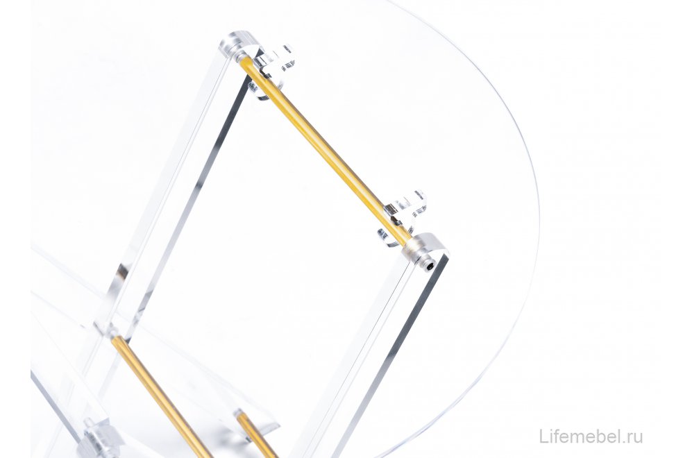 Журнальный столик складной Spirit 40x45 clear / gold