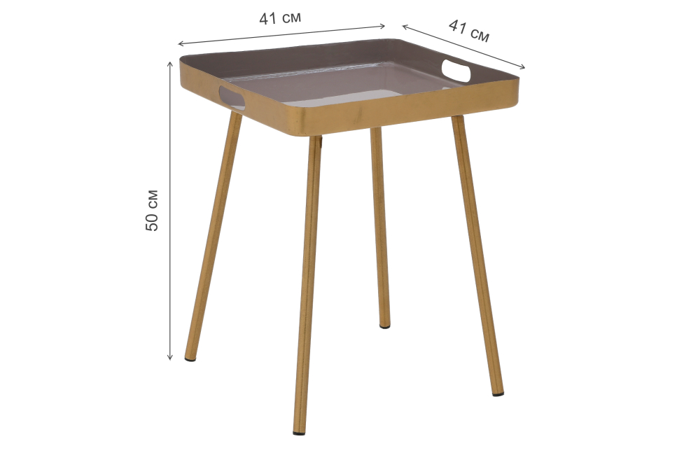 Журнальный столик Louie золотой / розовый