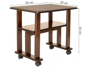 Журнальный столик Муар орех тёмный