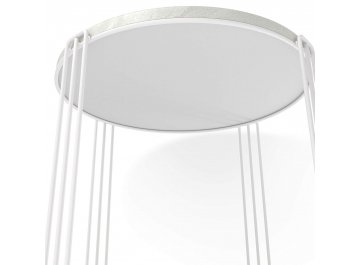 Журнальный столик SHT-CT33-1 бетон лофт / белый муар