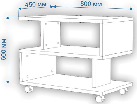 Журнальный столик СЖ-1 Н нельсон