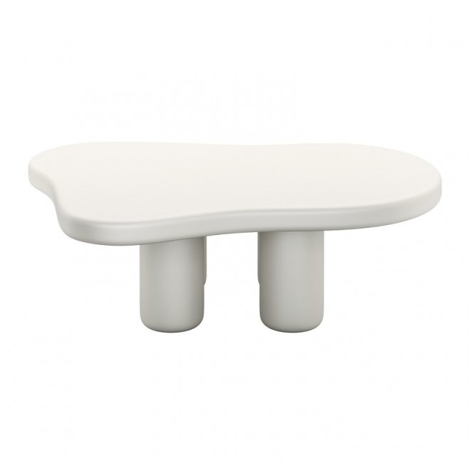 Журнальный столик Wabi sabi бело-кремовый