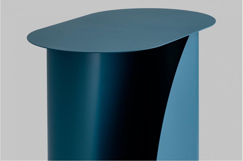 Журнальный столик Сайвен металл синий