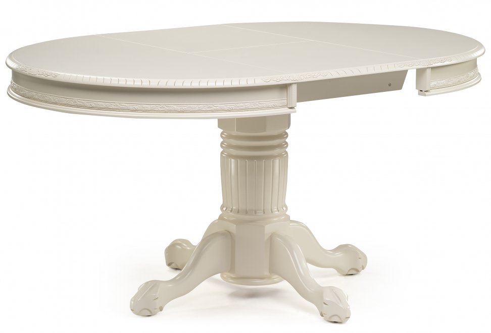 Деревянный стол Альфред круглый крем