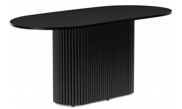 Деревянный стол Барон О черная пленка шагрень / черный