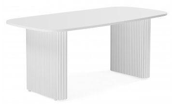 Деревянный стол Бавария B 160 х 90 белая пленка шагрень / белый