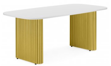 Деревянный стол Бавария B 160 х 90 белая пленка шагрень / белый