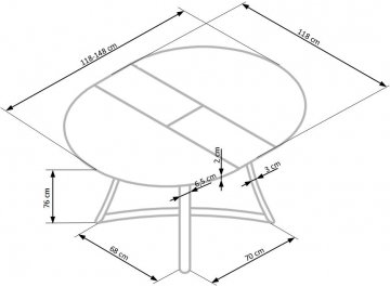 Деревянный стол Moretti
