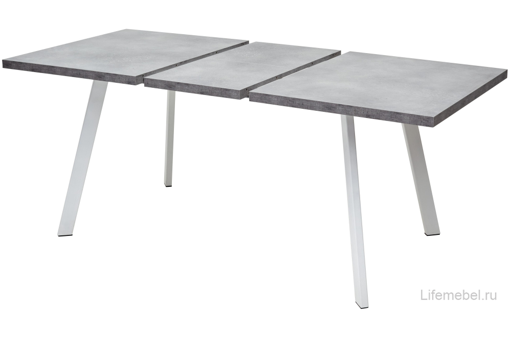 Деревянный стол Brick M 140 бетон портленд / белый