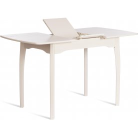 Деревянный стол Caterina/Катерина 100-130x70x75 айвори вайт