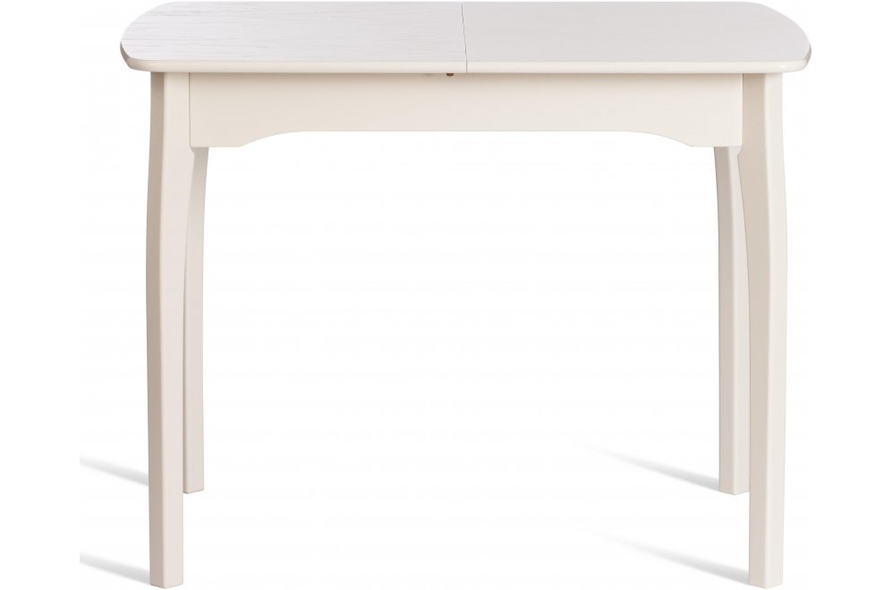 Деревянный стол Caterina/Катерина 100-130x70x75 айвори вайт / бук