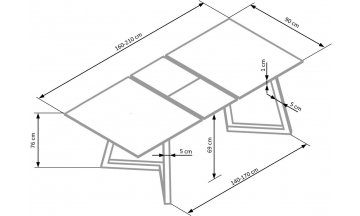 Деревянный стол Tiziano