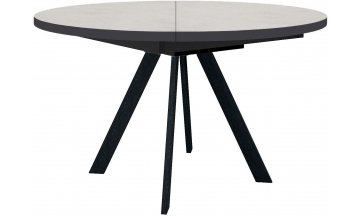 Стол деревянный обеденный DikLine RD100 бетон / черный