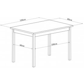 Деревянный стол Джаз ПР-1 ОБ/ВН 93 ЧР