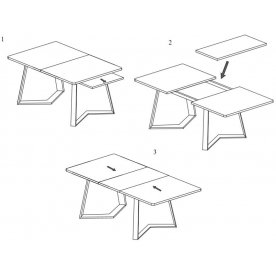 Деревянный стол Джаз ПР-1 ОТ/ВН 92-1 ЧР