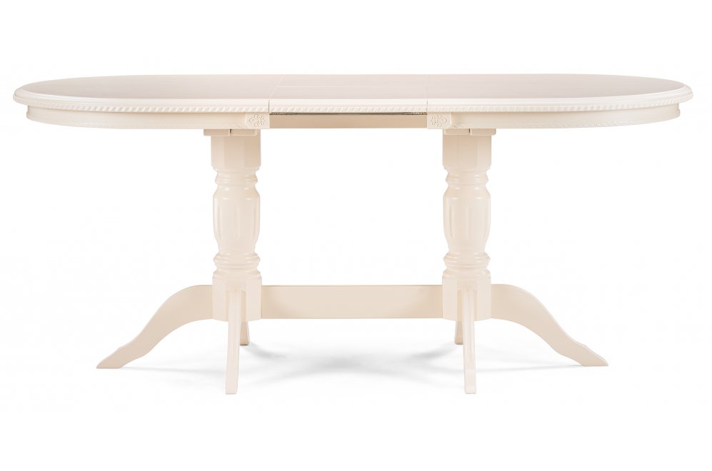 Деревянный стол Эритрин овальный бежевый