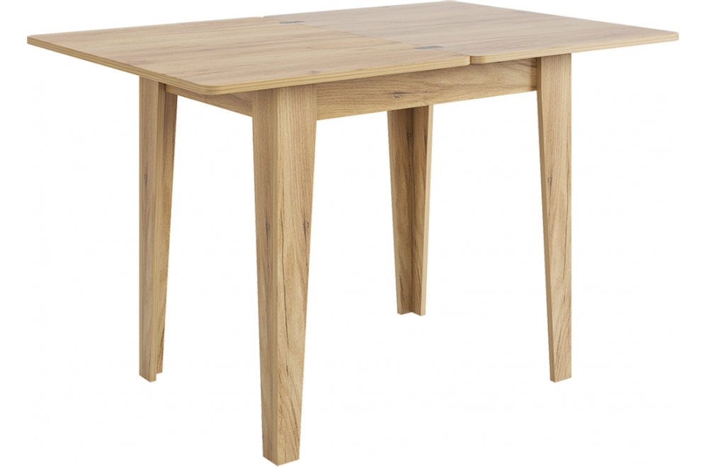 Деревянный стол Фантазия дуб крафт золотой