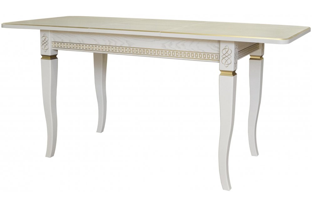Деревянный стол Фидея 3 120 слоновая кость / золото