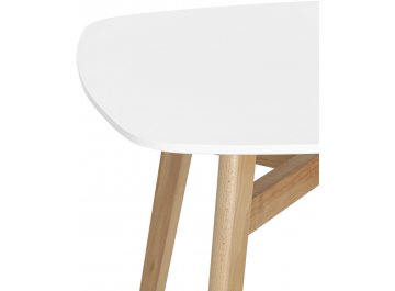 Обеденный стол Гарфильд ножки бук / белый