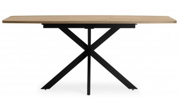 Деревянный стол Индиана 130x80 дуб кунео / черный