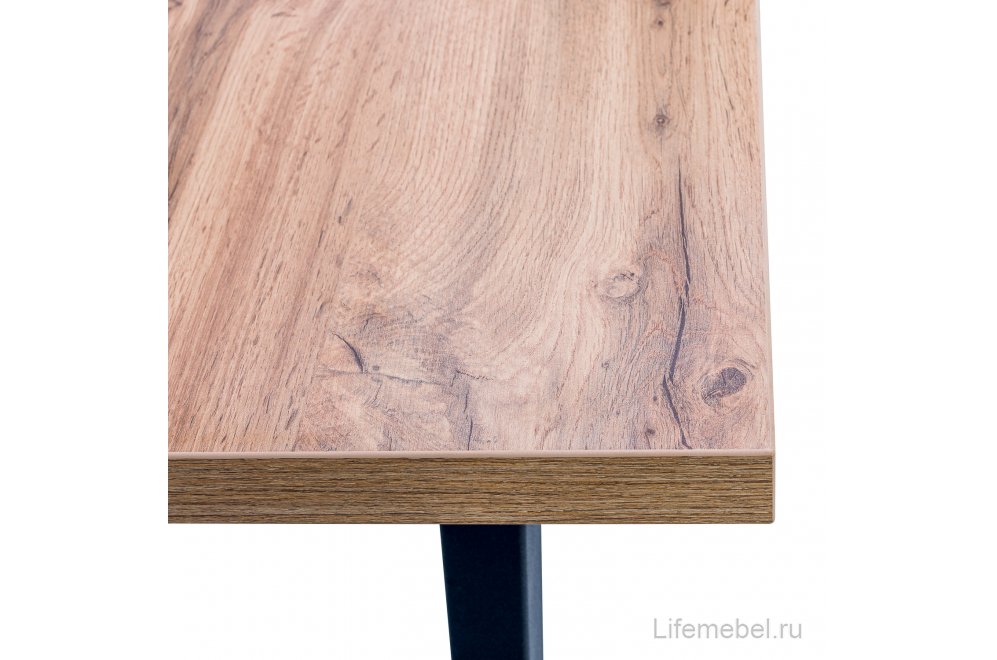 Деревянный стол Leset Ларс черный / дуб вотан