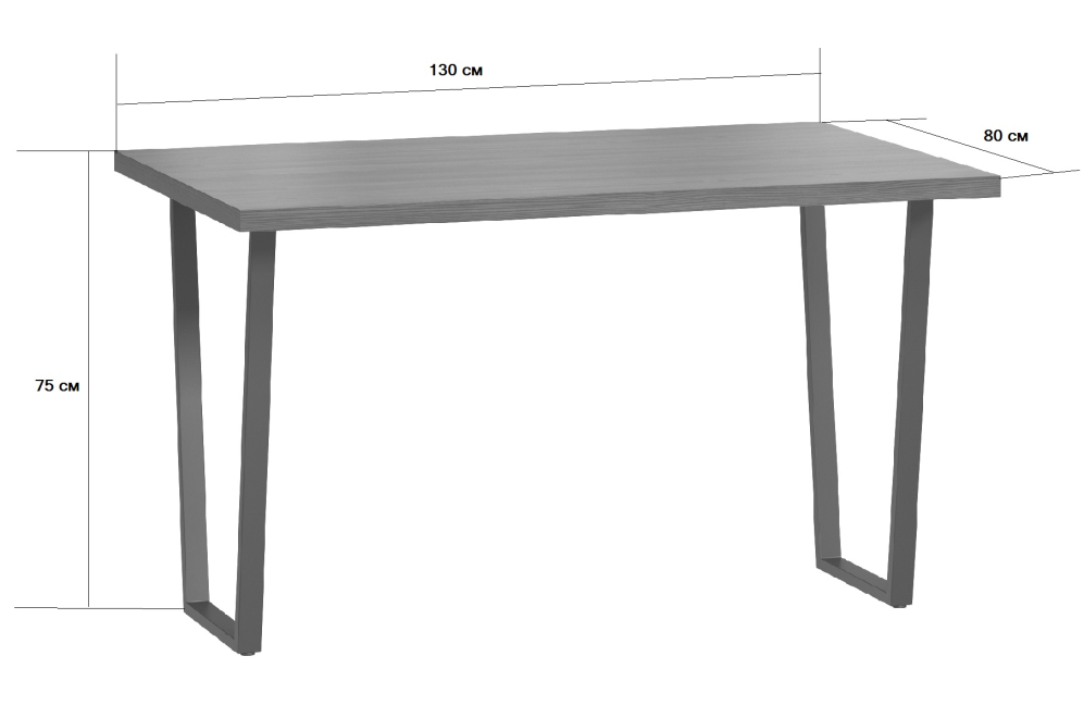 Деревянный стол Лондейл 3 натуральный / белый