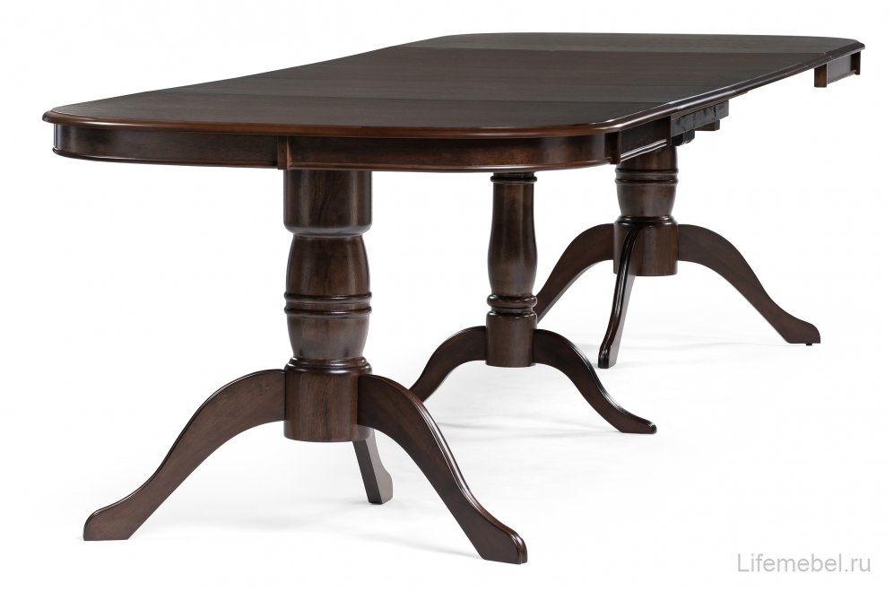 Деревянный стол Louvre 160(337)х106х76 tobacco