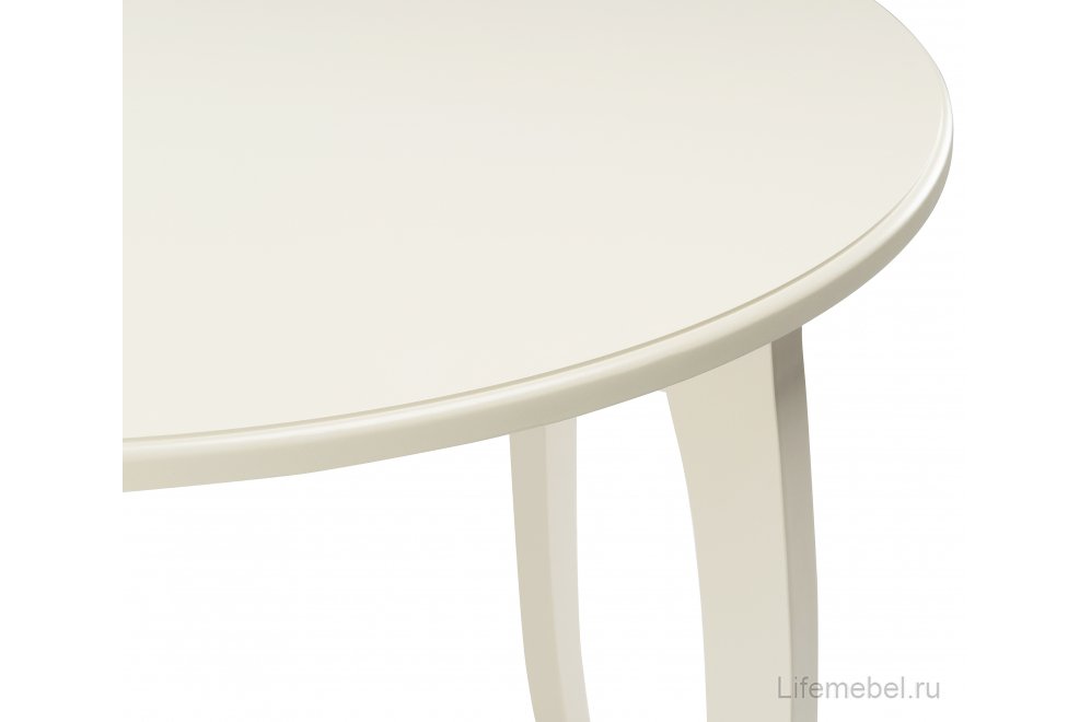 Деревянный стол Мантенья молочный