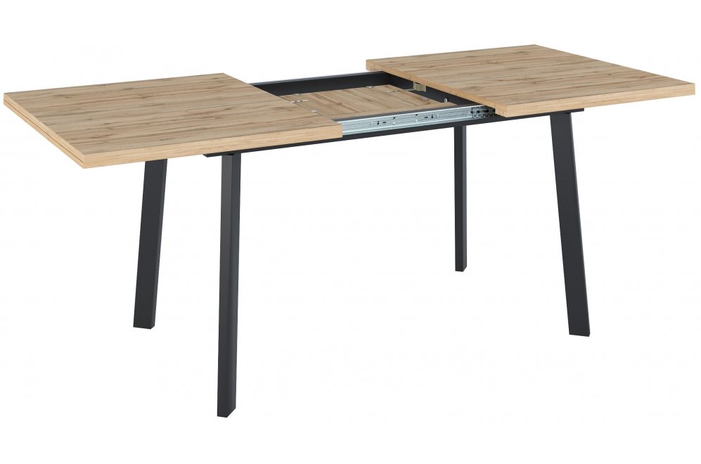 Деревянный стол Масатан дуб канзас / черный