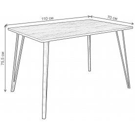 Деревянный стол Мориока