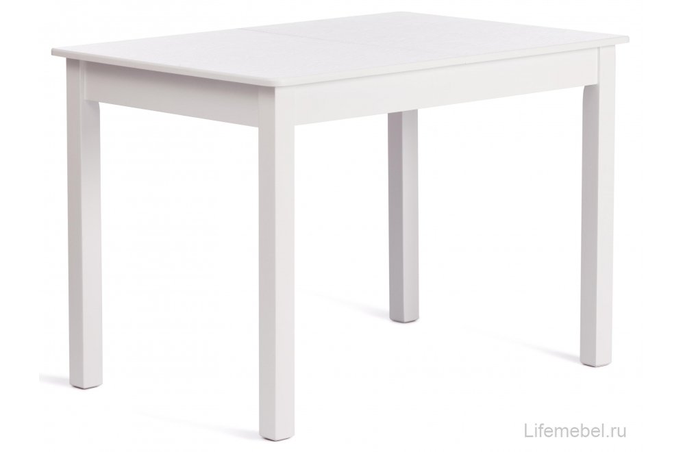 Деревянный стол Moss раздвижной white белый