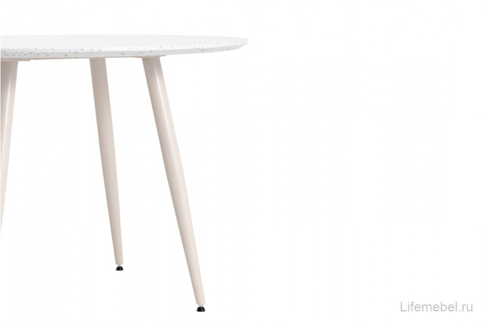 Деревянный стол Нимфа, D110, терраццо