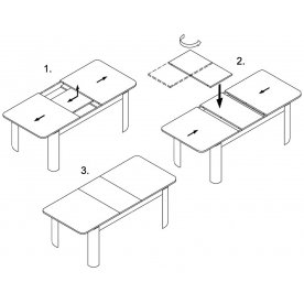 Деревянный стол Румба ПР-М 04 БЛ 04 БЛ
